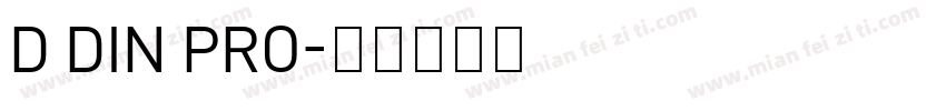 D DIN PRO字体转换